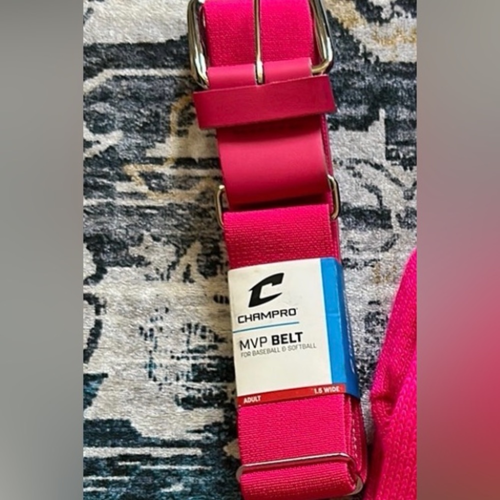 Pink softball belt